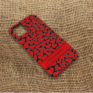 Whimsical Red Hearts Valentijnsdag op maat Case-Mate iPhone 14 Hoesje