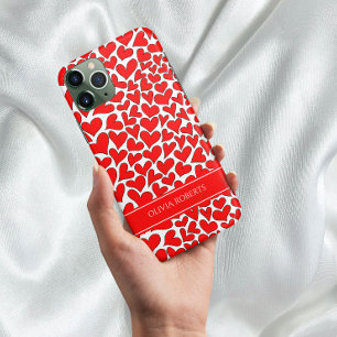 Whimsical Red Hearts Valentijnsdag op maat Case-Mate iPhone 14 Hoesje