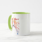 Whimsical red rough collie mug (Devant gauche)