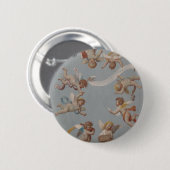 Whimsical Renaissance Cherub Angels Ronde Button 5,7 Cm (Voorkant /achterkant)