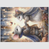 Whimsical Renaissance Mouse Enchanted Forest  Tissuepapier (Voorkant)