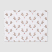 Whimsical Rendier Boho patroon Tissuepapier (Voorkant)