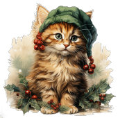 Whimsical retro Christmas present party invitation