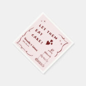 Whimsical Retro Doodle Art | Bruiloft Servet (Hoek)