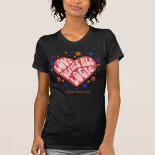 Whimsical Retro Romantiek T-shirt