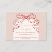 Whimsical Retro Rust Hand getrokken boog Baby show Informatiekaartje (Voorkant)