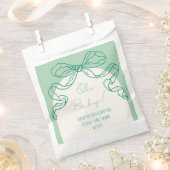 Whimsical Retro Sage Hand getrokken boog Baby show Bedankzakje (Geknipt)