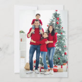 Whimsical Retro Wit | Prettig Kerst Foto Achterkan Feestdagenkaart (Achterkant)