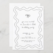 Whimsical Ribbon Bow 30ste verjaardagsfeestje