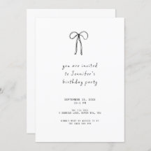 Whimsical Ribbon Bow Verjaardagsfeestje