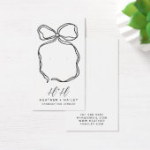 Whimsical Ribbon Handgemaakte Sieraden Display Kaa Visitekaartje (Bureau)