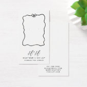 Whimsical Ribbon Handgemaakte Sieraden Display Kaa Visitekaartje (Bureau)