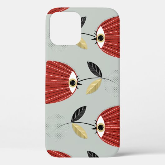 Whimsical rood bloemstuk Case-Mate iPhone case (Achterkant)