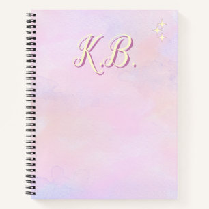 Whimsical Roze Aquarel Studie Essentieel Notitieboek