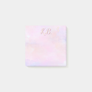 Whimsical Roze Aquarel Studie Essentieel Post-it® Notes