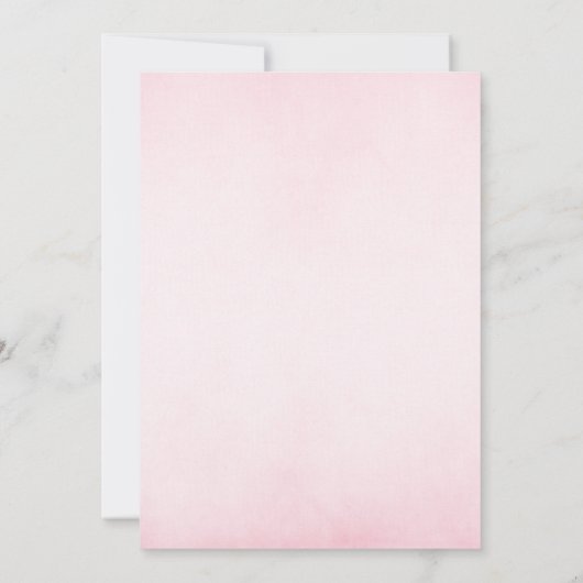 Whimsical Roze Hete Luchtballon Meisje Baby shower Kaart (Achterkant)