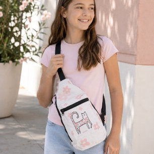 Whimsical Roze Kat Perfect Geboortecadeau Sling Bag