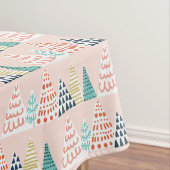 Whimsical Roze kerstbomen Tafelkleed (Voorbeeld)