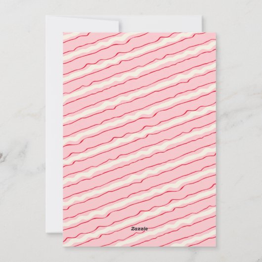 Whimsical Roze Waterverf kerstboom Feestdagenkaart (Achterkant)