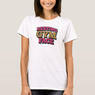 Whimsical RUSTENDE GYMGEZICHT Visueel ontwerp T-shirt