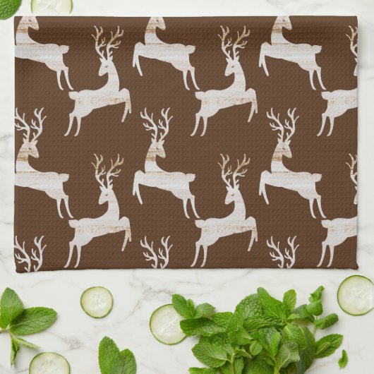 Whimsical Rustic Deer Kitchen Towels Theedoek (Gevouwen)