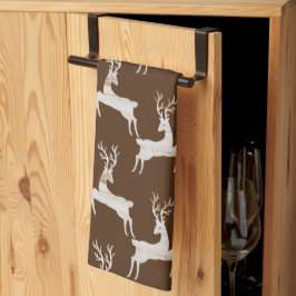Whimsical Rustic Deer Kitchen Towels Theedoek