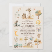 Whimsical rustiek Boerderij bruiloft Kaart (Voorkant)