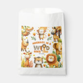 Whimsical Safari Animals WILD ONE 1st Birthday  Bedankzakje (Voorkant)