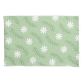 Whimsical Sage Green Floral Retro, vrolijk Kussensloop (Voorkant)