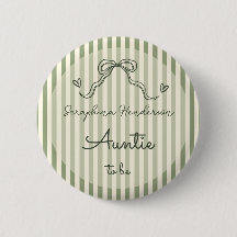 Whimsical Sagegroene Baby Shower Tante To Be