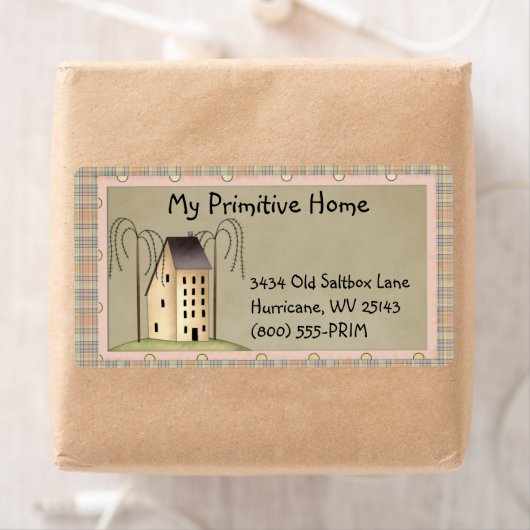 Whimsical Saltbox House Etiket (Insitu)