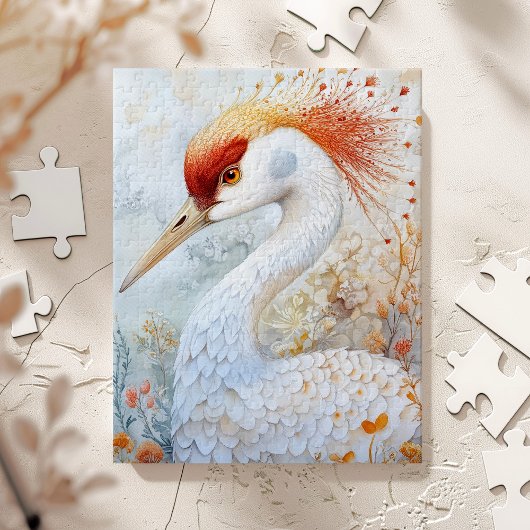 Whimsical Sandhill Crane Art Legpuzzel