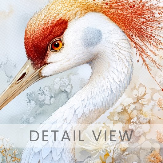 Whimsical Sandhill Crane Art Print