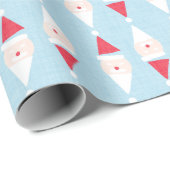Whimsical Santa Geometrisch Verpakkingsdocument Cadeaupapier (Rol Hoek)