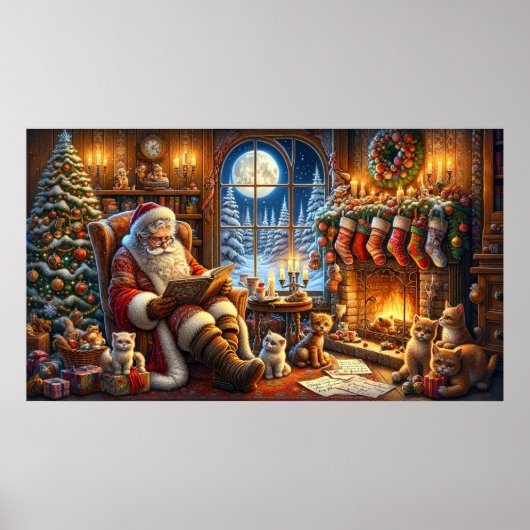 Whimsical Santa Poster (Voorkant)