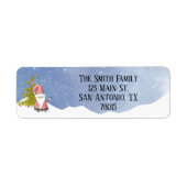 Whimsical Santa Return-adres Etiket (Voorkant)