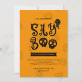 Whimsical Say Boo Halloween Party Kaart (Voorkant)