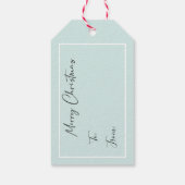 Whimsical Scandinavisch Kerstmis Gnome Cadeaulabel (Achterkant)