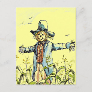 WHIMSICAL SCARECROW Corn Maze PARTITY INVITATION Kaart
