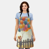Whimsical/schattig ballon meisje kunst schort (Gedragen)