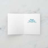 Whimsical Schattige Dreidel Menorah CUSTOM HANUKKA Feestdagen Kaart (Binnen)