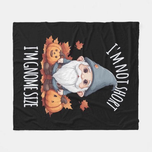 Whimsical Schattige Gnoom in de herfst Fleece Deken (Voorkant (Horizontaal))