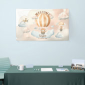 Whimsical Schattige Tiger Hete Luchtballon 1e Verj Spandoek (Beurs)