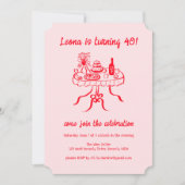 Whimsical Schattigee Buffet Picnic Aangepaste Verj Kaart (Voorkant)