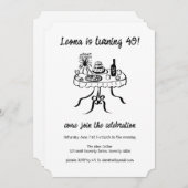 Whimsical Schattigee Buffet Picnic Aangepaste Verj Kaart (Voorkant / Achterkant)