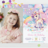 Whimsical Schattigee Regenboog Eenhoorn Magische V