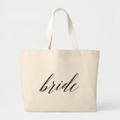 Whimsical Script Bride Bachelorette Canvas tas (Voorkant)