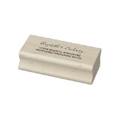 Whimsical Script Bruiloft Retouradres Rubberstempel (Stempel)