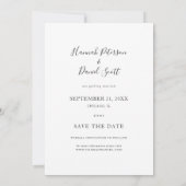 Whimsical Script Custom Photo Save the Date Kaart (Achterkant)