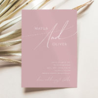 Whimsical Script | Dusty Roos Casual bruiloft